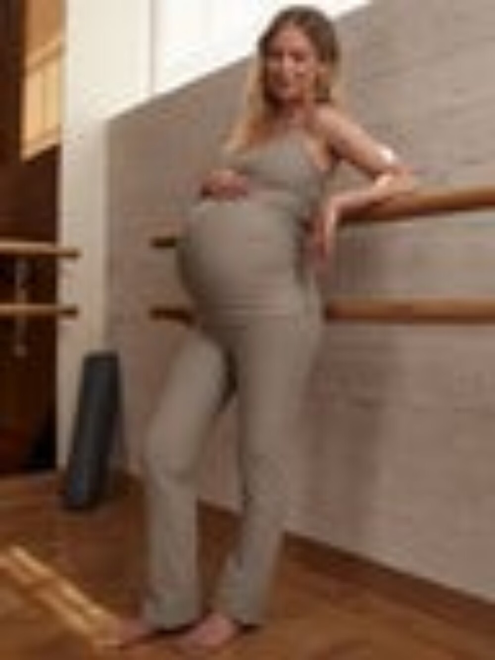 Spacedye™ Practice Maternity Bootcut Pant In Birch Size Medium